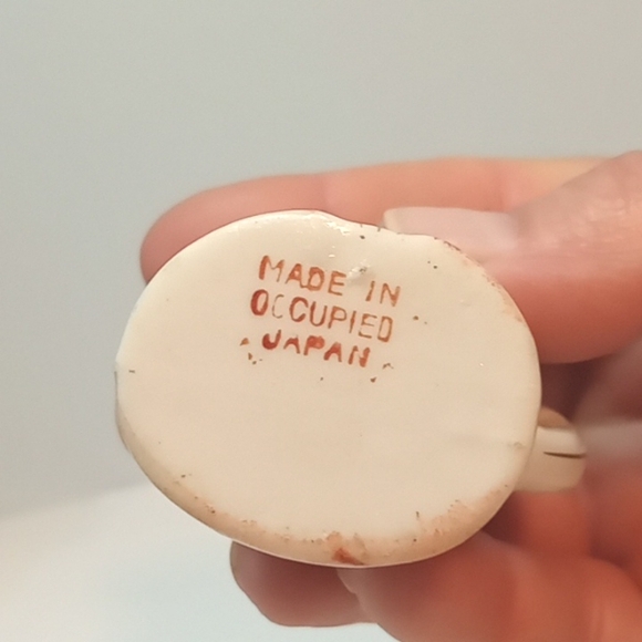 Vintage made in Occupied Japan mini Toby pitcher creamer. No flaws - Picture 3 of 5